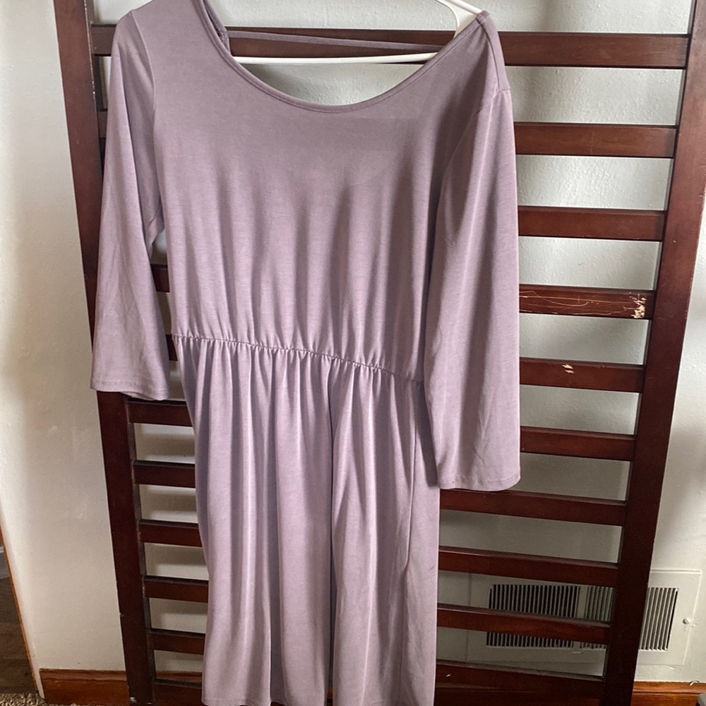 Mauve/Purpley knee length dress. Maurice’s. Small.